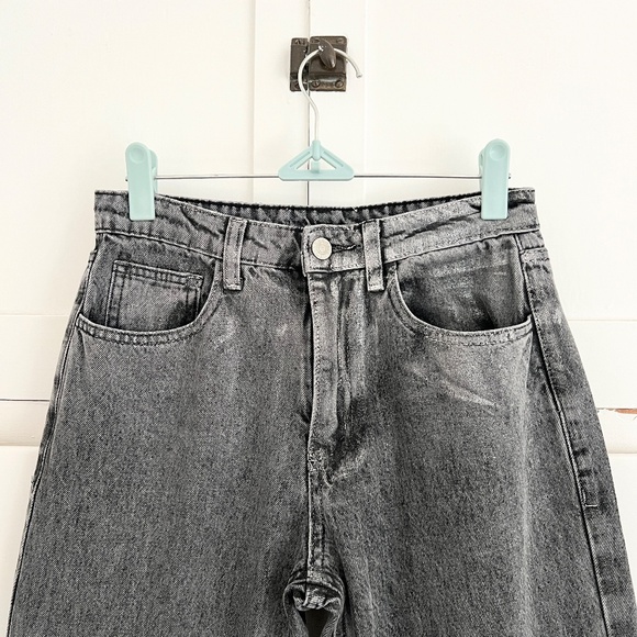 Benaar LA Metallic Gray High-Rise Jeans Size 26 / XS - Picture 2 of 7